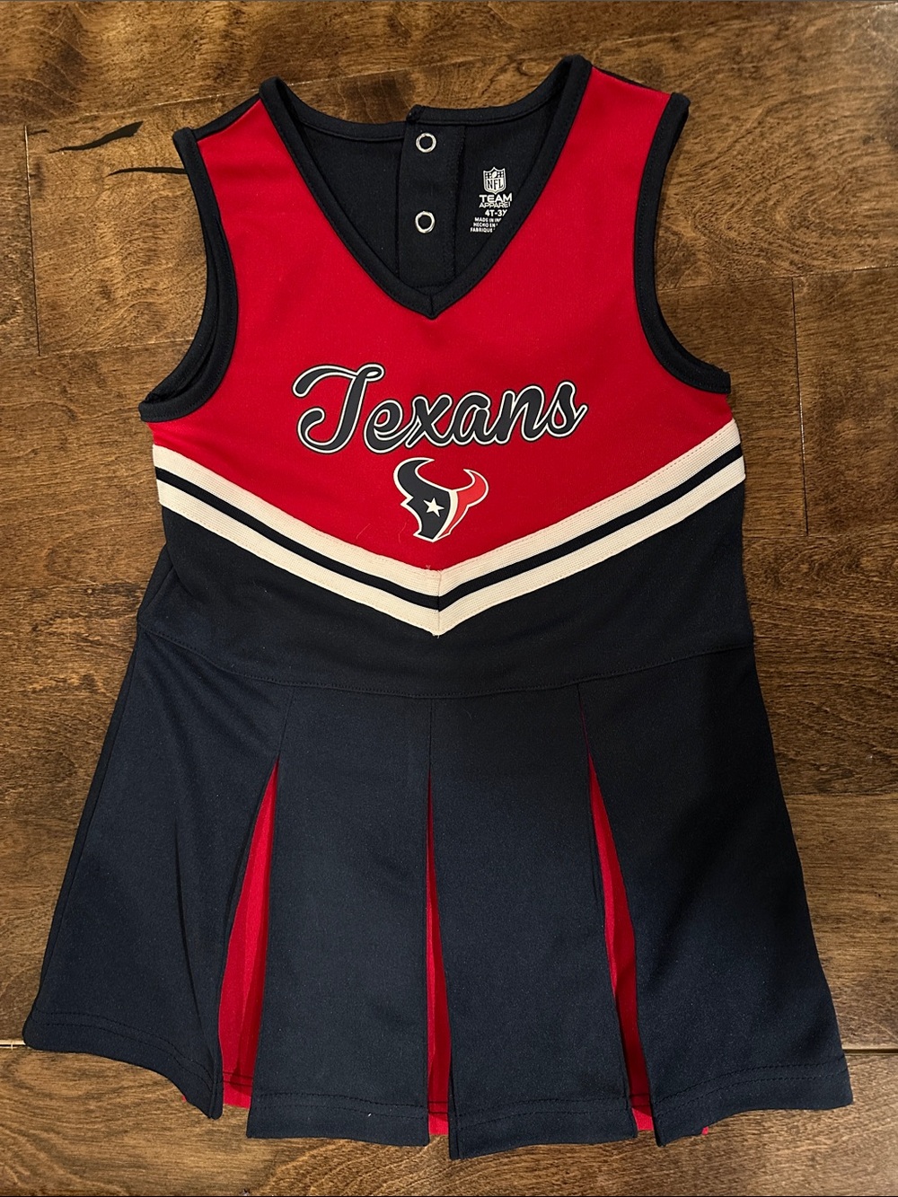 NFL Girls' Red and Navy Texans Cheer Tank Dress